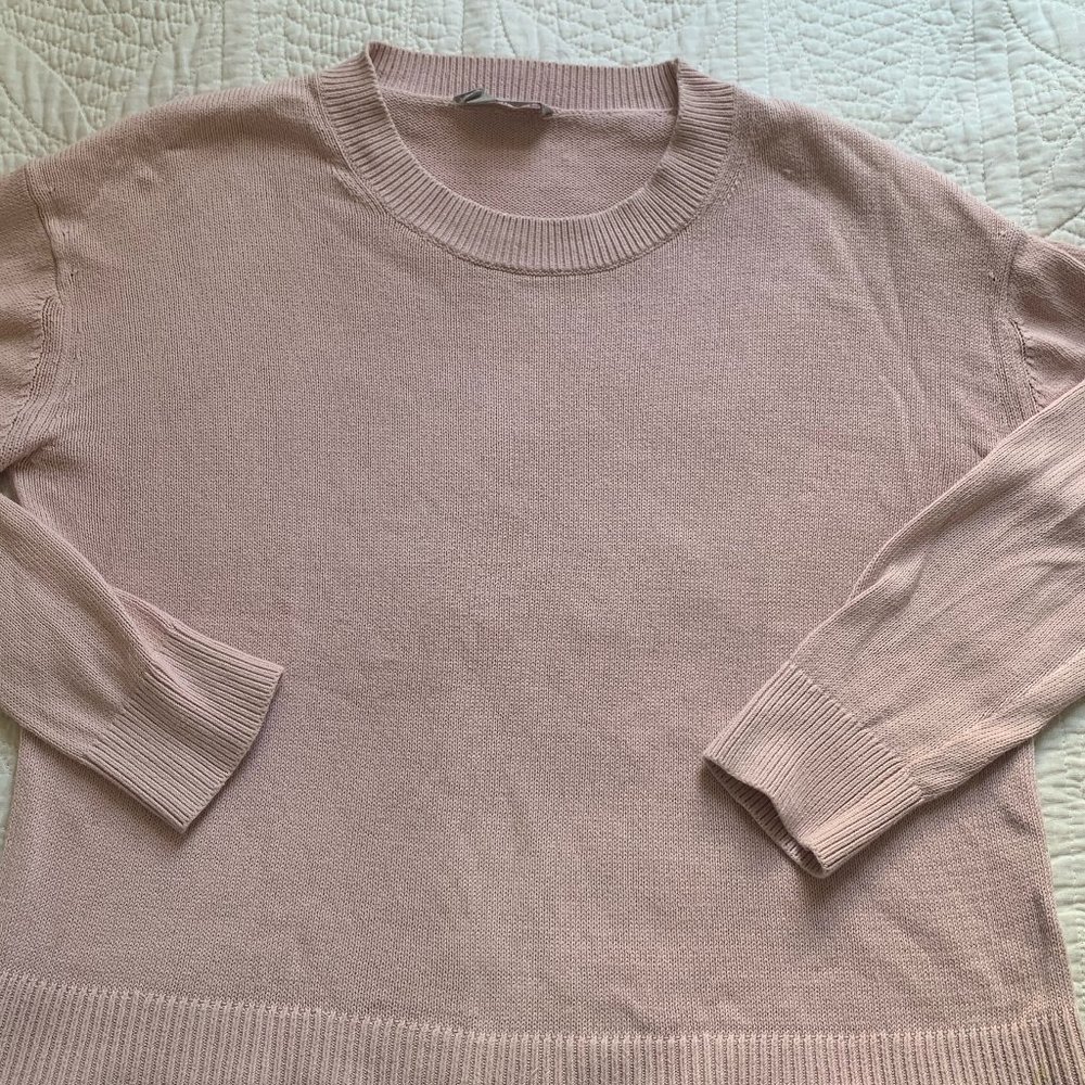 Light Pink Everlane Knit Swetter